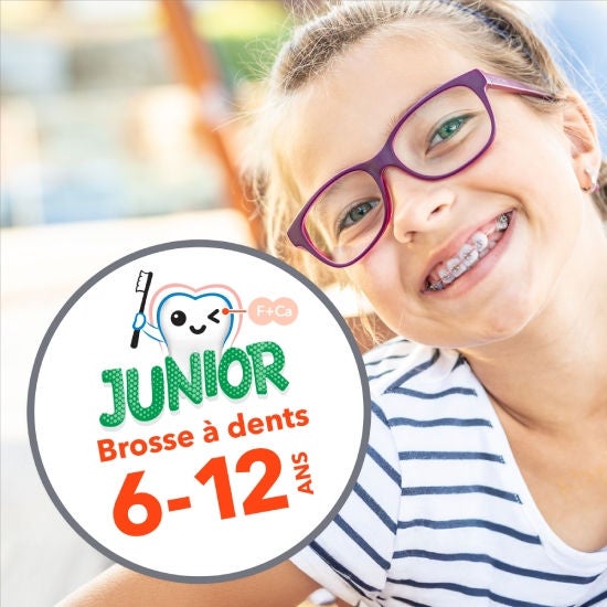 Brosse à dents pour enfants de 6 à 12 ans