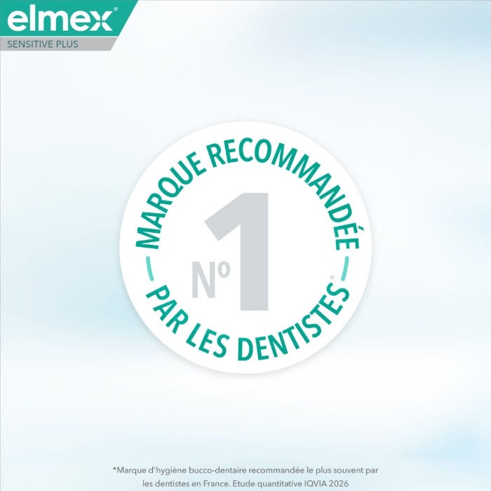 Dentifrice elmex® Sensitive Plus Soin Sensibilité + Gencives Blancheur benefit 3