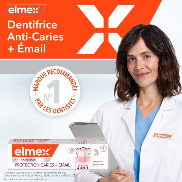 Dentifrice elmex® Protection Caries + Émail bénéfice