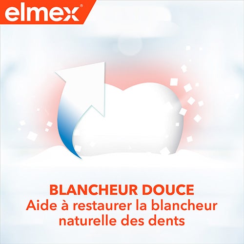 elmex anti caries dentifrice blanchissant douceur bénéfice