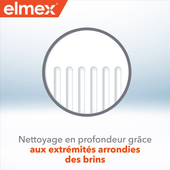 Nettoyage en profondeur grace aux extrémités arrondies des brins