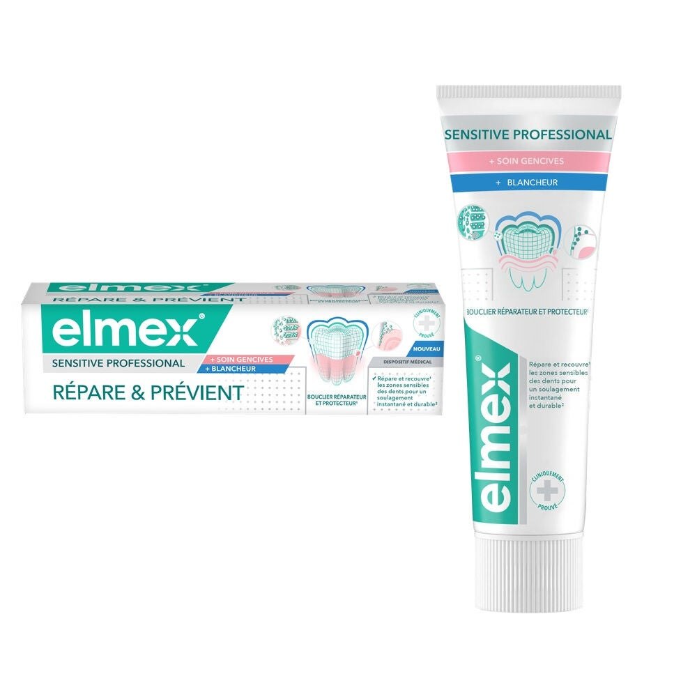 elmex® Sensitive Professional Répare, Prévient & Blancheur