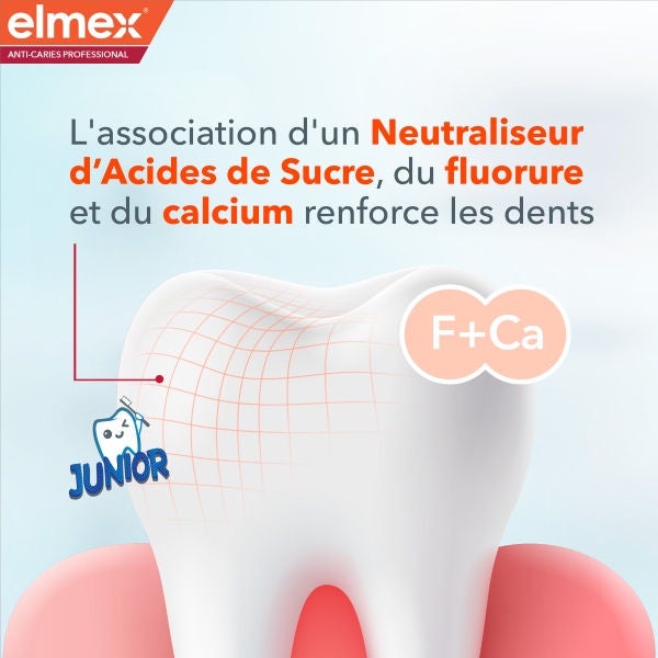 Dentifrice elmex® Anti-Caries Professional Junior Color Changing