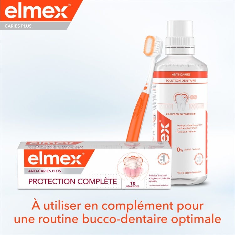 Dentifrice elmex® Anti-Caries Plus Protection Complète benefit 7