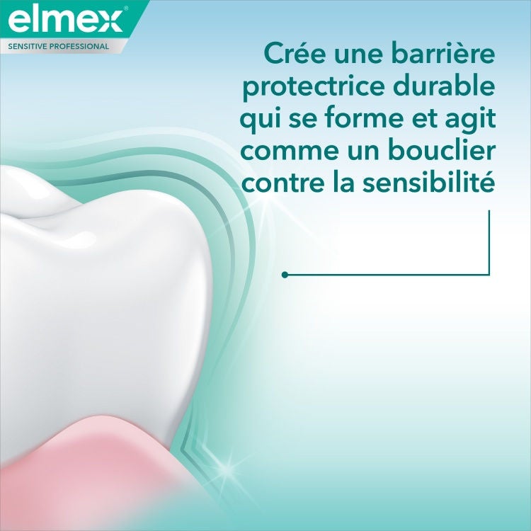 Crée une barriére protectrice durable qui se forme et agit comme un bouclier contre la sencibilité